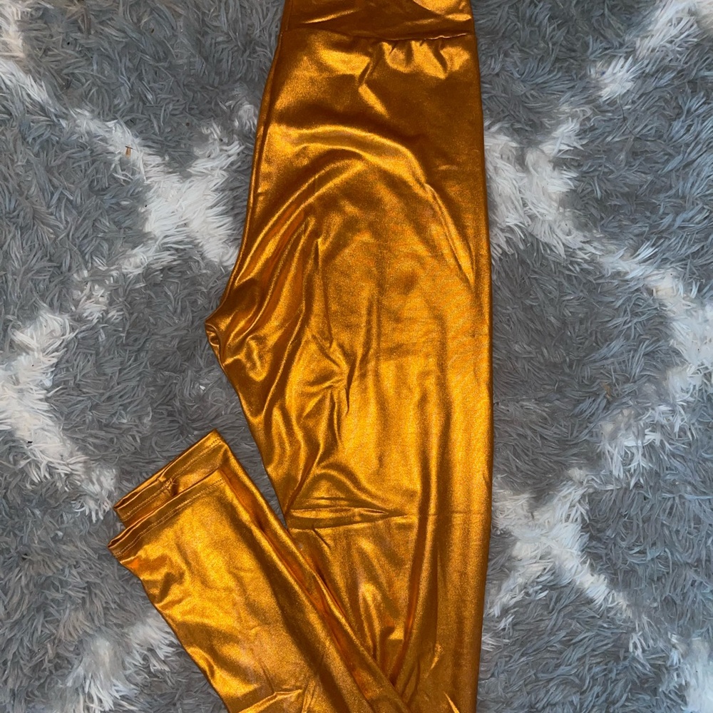 Metallic Chrome leggings